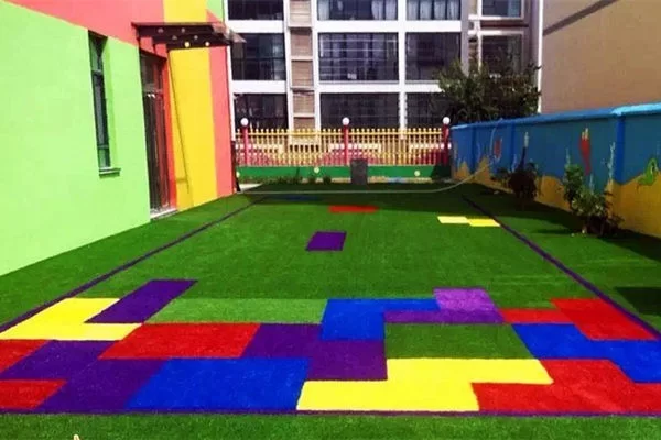 colored artificial grass playground 4